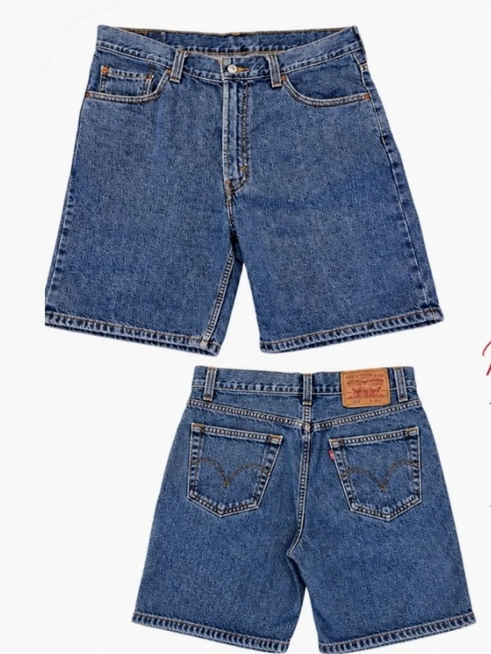 40% SALE RIGHT NOW!!! Levi's Men's 550 Blue Denim Shorts